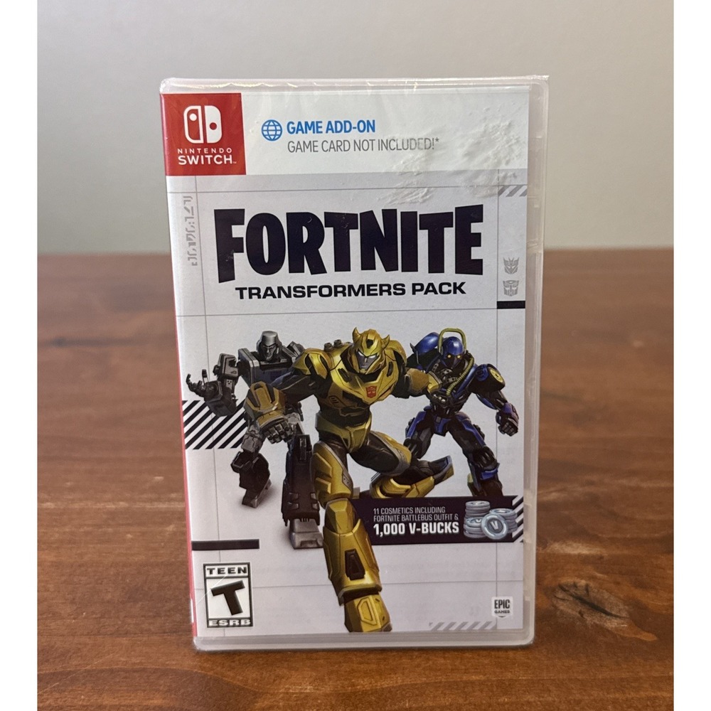 Fortnite Transformers Pack Nintendo Switch Game Add On Game Card Included Sealed